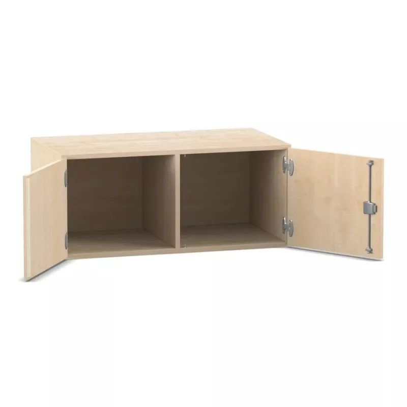 Küchenschrank, Hängeschrank, Holz, Zweifachfach, Schranktür, Edelstahlbeschläge