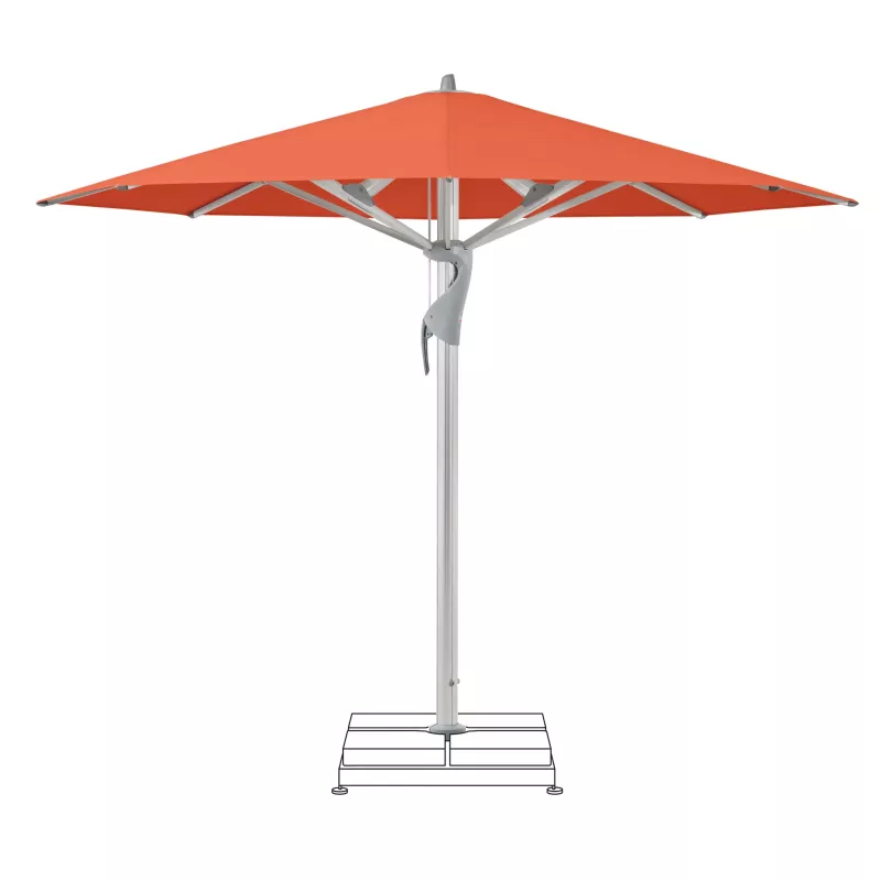Sonnenschirm, Schirm, Garten, Aluminium, orange