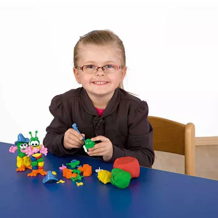Kinderknete, Kleidung, Brille, Spielzeugklumpen, Knetwerkzeuge