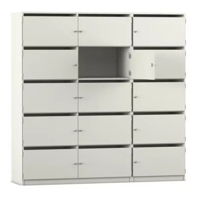 Schuhschrank, Schubladenmöbel, Metallkasten, Hängevitrine, Großes Möbelstück