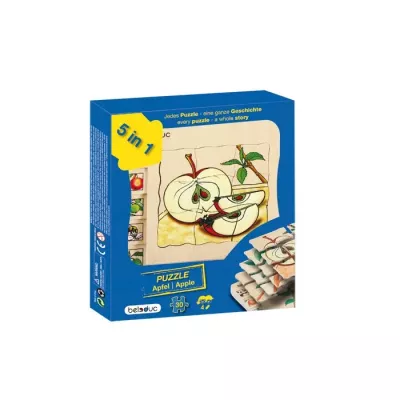Puzzle, Apfel, Birne, 5 in 1, Kinderpuzzle