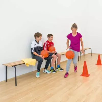 Basketball, Kinder, Basketballspieler, Sitzbank, Sporthalle