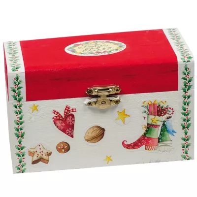 Holzkiste, Weihnachtsbox, Dekobox, Geschenkbox, Decorative box