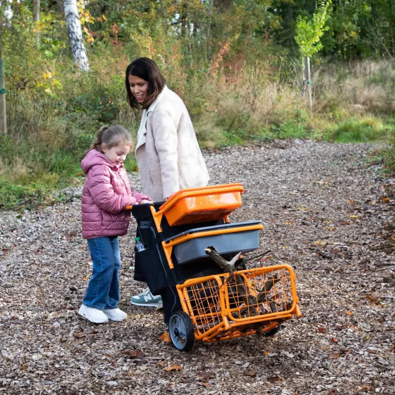 Kinderwagen, Gepäckwagen, Tragehilfe, Orangenes Korbgestell, Outdoor-Abenteuer