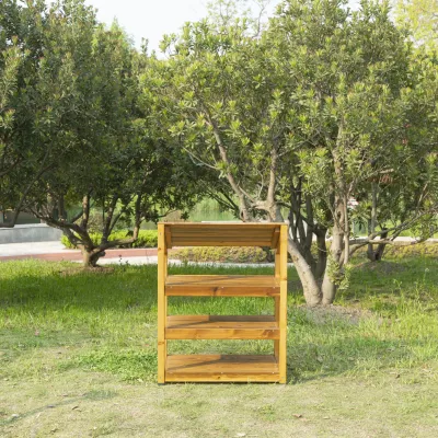 Holzregal, Aufbewahrung, Aussichtsgarten, Holzregal mehrstufig, Gartenmöbel