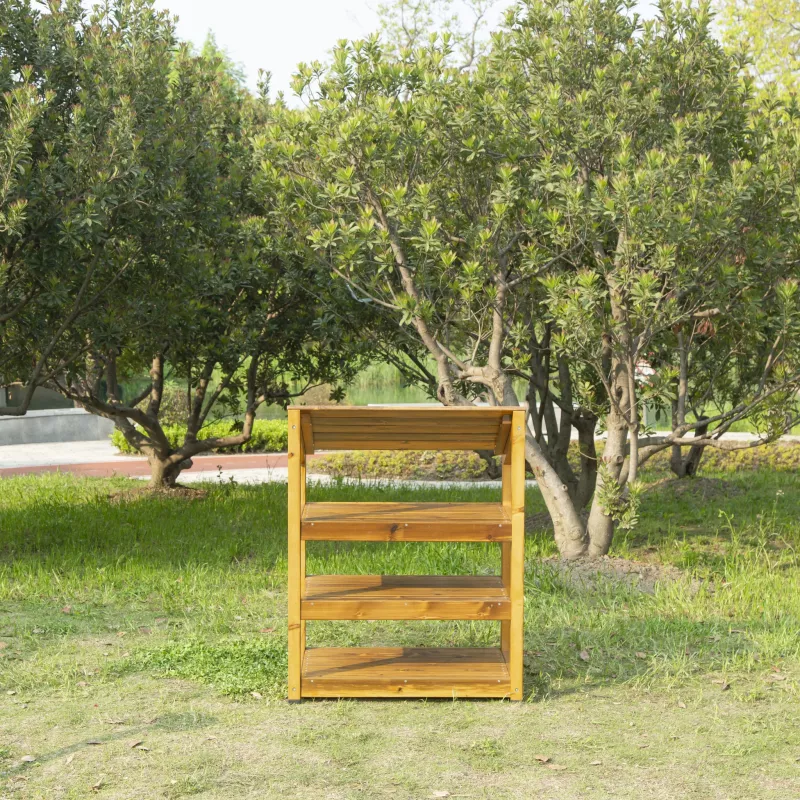 Holzregal, Aufbewahrung, Aussichtsgarten, Holzregal mehrstufig, Gartenmöbel