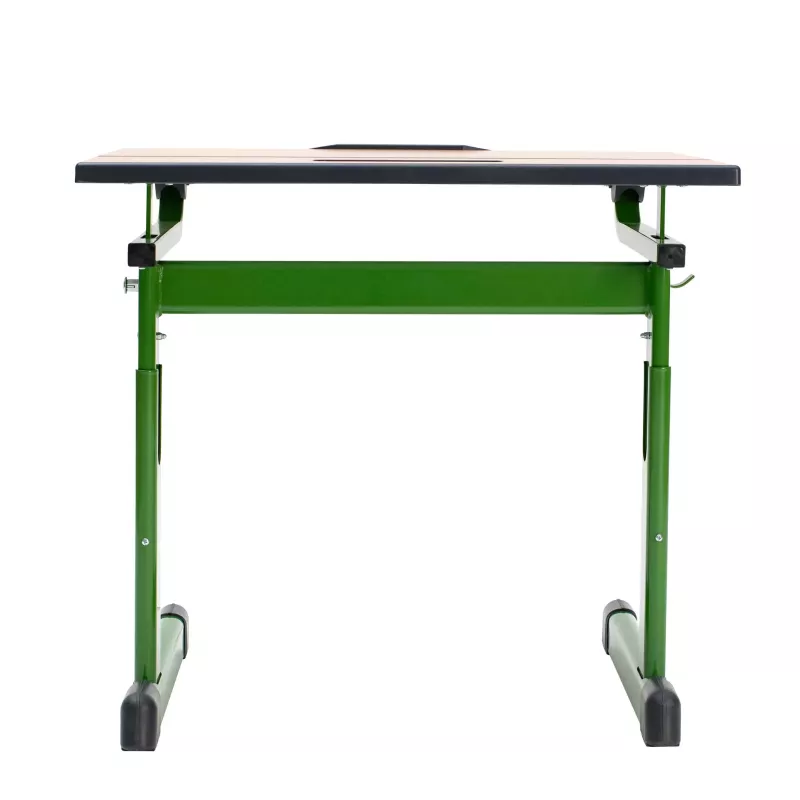 Werkbank, Schreibtisch, Rollbar, Grün, Holzplatte