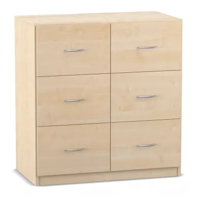 6er Schubladenschrank mit Sockel, 99,1 x 94,4 cm