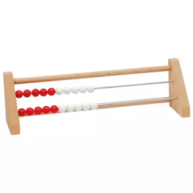 20er Schüler-Rechenrahmen, rot/weiß