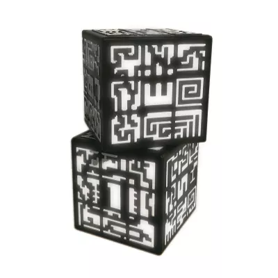 Puzzle, Würfel, Deko, Schwarz, Geometrisch