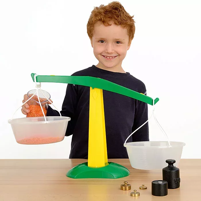 Kinderspielzeug, Waage, Balance, Gewichte, Spielwaage