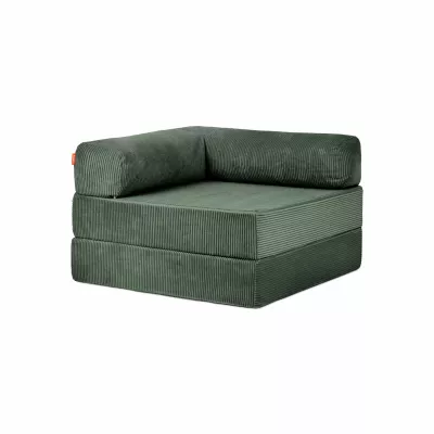 Sessel, Grün, Kordeloptik, Modular, Schnellauflage