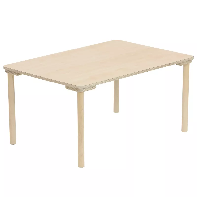 Esstisch, Holztisch, Kiefernholz, geradlinig, vier Beine