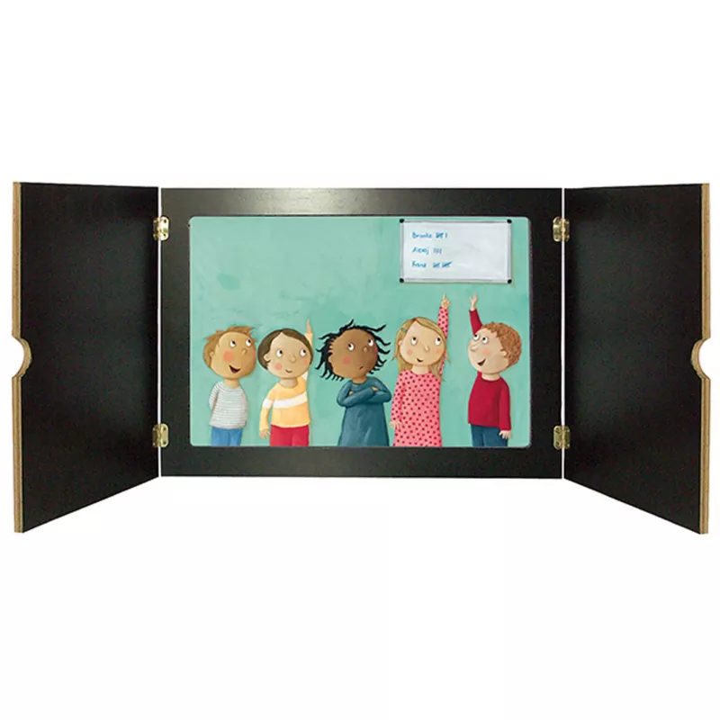 Kinderbuch, Klappbuch, Halterung, Gruppenbild, Kinder zeichnung