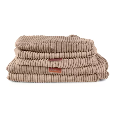 Plüschdecke, Kratzkordel, Beige, Fleece, Wärmedecke