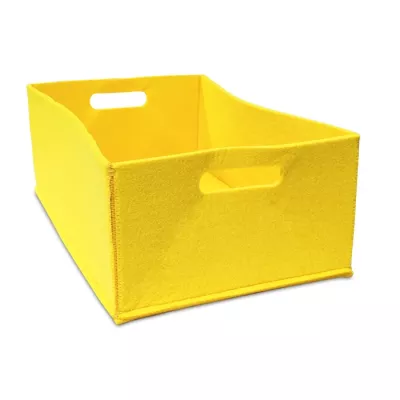 Box, Aufbewahrung, Gelb, Filz, Rechteckig