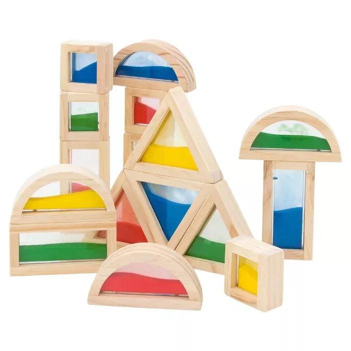 Holzspielzeug, Magnetbausteine, Bunte Bausteine, Konstruktionsspielzeug, Holzbausteine