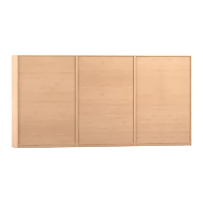 kleiderschrank, schrank, holz, paneel, drei turen