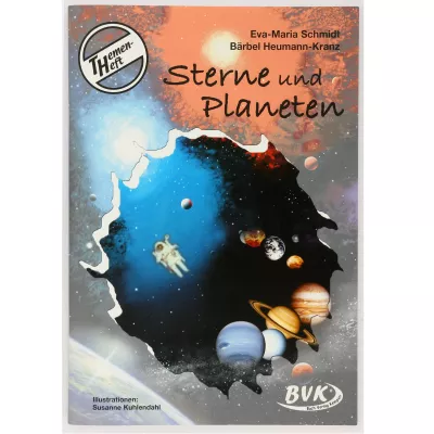 Kinderbuch, Wissenschaft, Planeten, Sterne, Weltraum