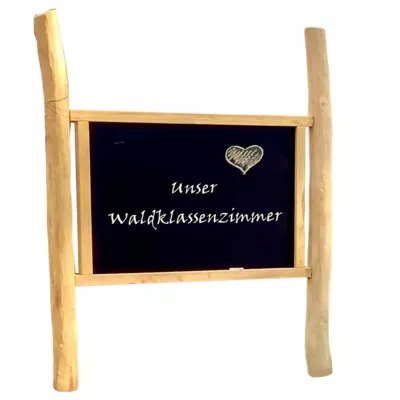 Schiefertafel, Holzrahmen, Schiefertafel, Waldklassenzimmer, Herzsymbol