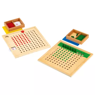Mathematik-Lernspiel, Holzspielzeug, Zahlenbrett, Steckperlen, Rechenmaterial