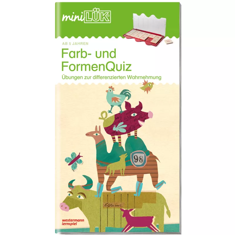 Kinderbuch, Bilderbuch, Farben, Tiermotive, Puzzle-Spielzeug