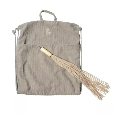 Kord, Rucksack, Tasche, Quaste, Beige