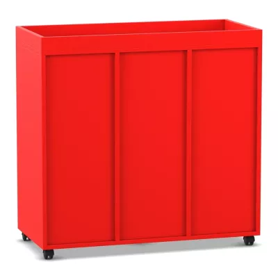 rot, Schrank, Aufbewahrung, mobil, Schiebetüren