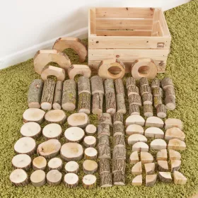Constructa Holzkiste – 90-teiliges Set