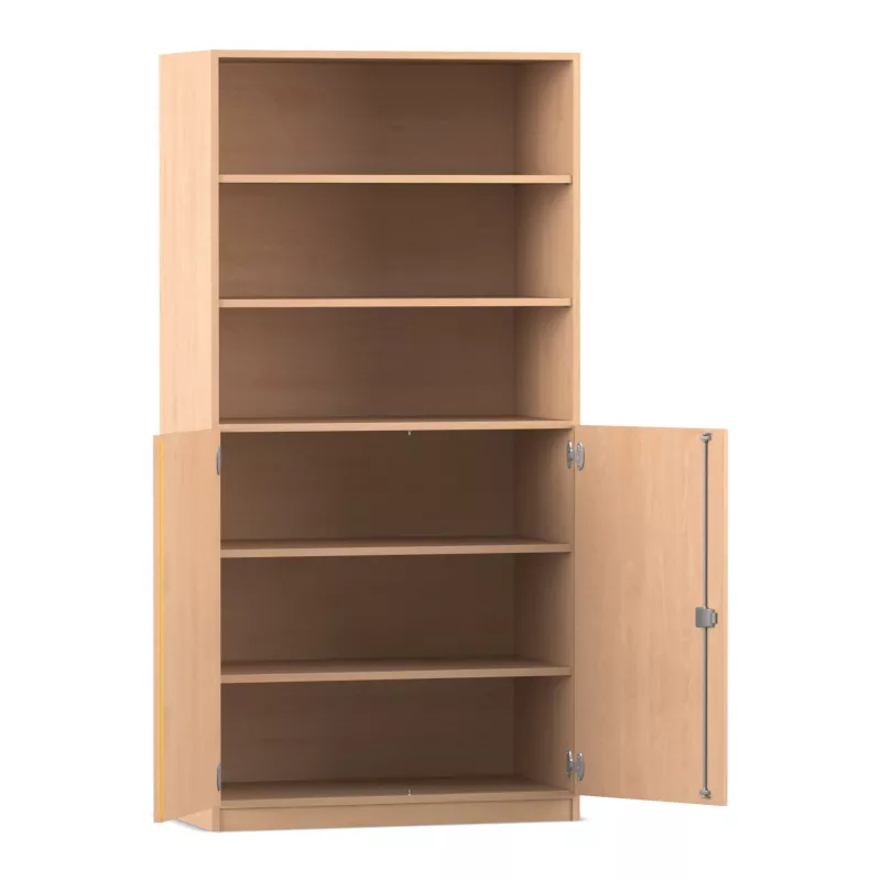 Schrank, Regal, Holz, Schrankaufsatz, Schrank mit Türen