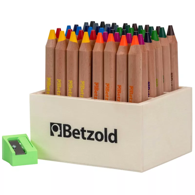 Buntstifte, Holzbox, Buntstifteset, Farbstifte, Radiergummi
