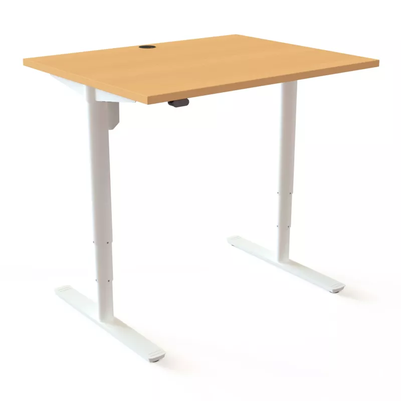 Stehpult, Schreibtisch, Holzoptik, Verstellbar, Metalltischfüße
