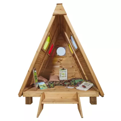 Hütte, Puppenhaus, Holz, Indoor Spielzimmer, Hochbett?