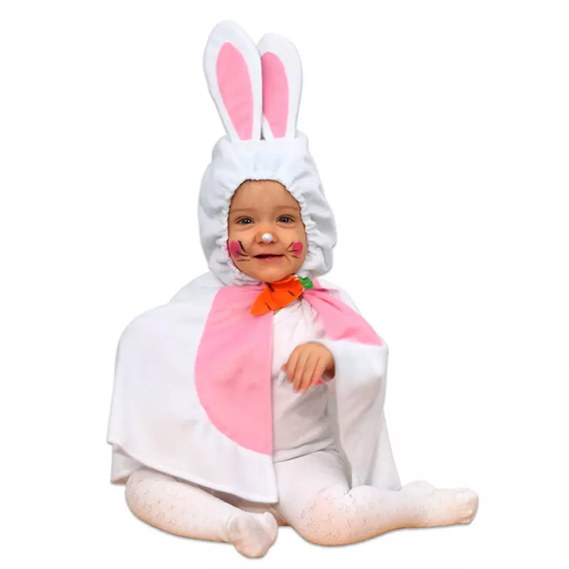 Hase Kostüm, Bunny Cape, Kinder Kostüm, Ohr-Motiv, Bunny-Look