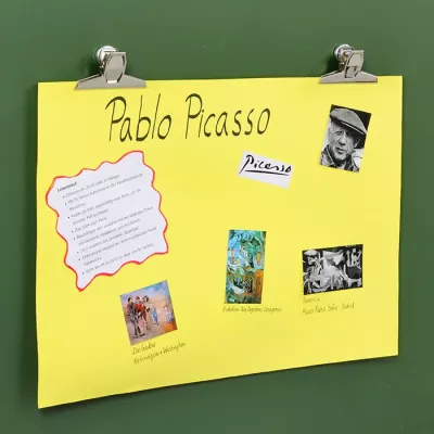 Pablo Picasso, Poster, Kunstprojekt, gelb, Fotos