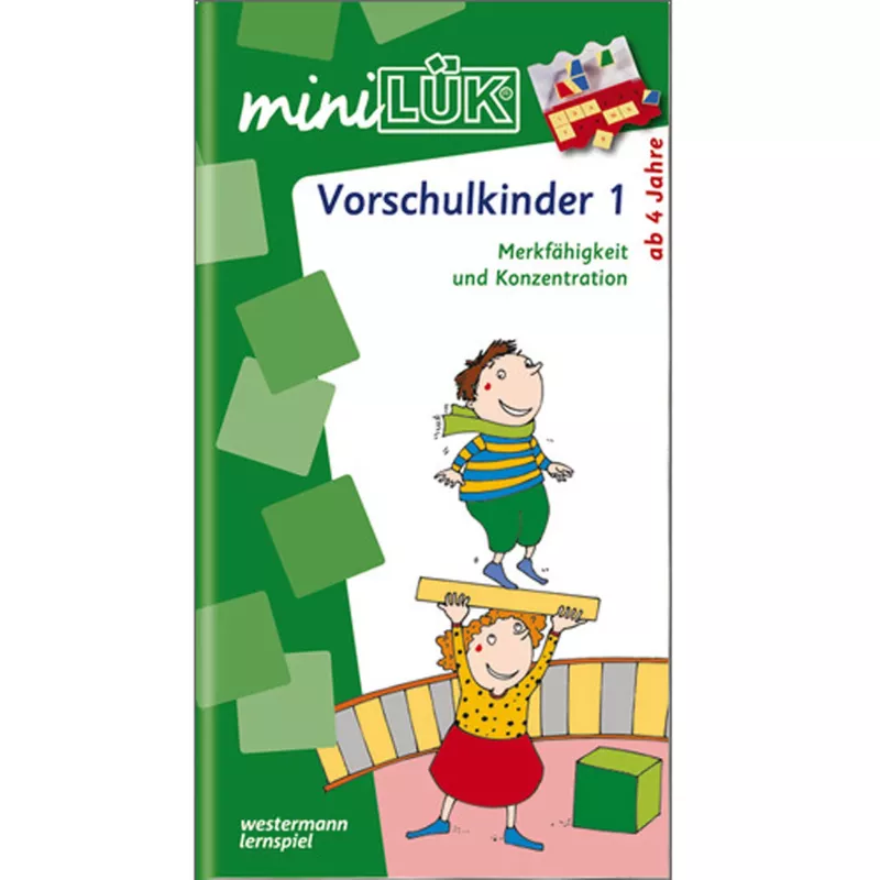 Vorschulkinder, Merkkfähigkeit, Konzentration, Lernspiel, Miniluk
