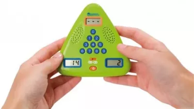 Spieltelefon, Kindertelefon, Tastenblock, Grün, Display