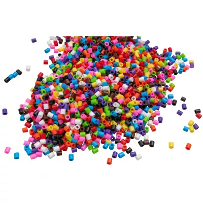 Perlen, Kunststoffperlen, Kleine Beads, Bunte Farben, Hobbyzubehör