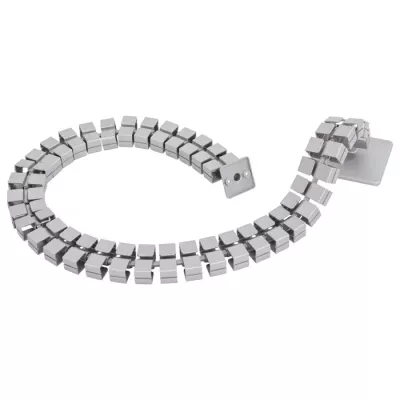 Schlauch, Spirale, Metallquader, Edelstahl, flexibel