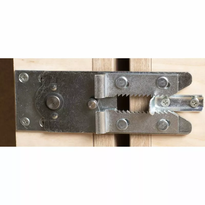 Buchsenzange, Scharnierwerkzeug, Metallstangenführung, Grobgewindeschraube, Schlossfalle