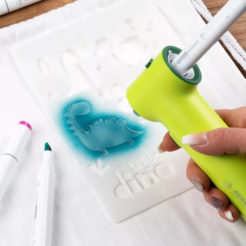 3D-Schablone, Stempelhilfe, Präge-Stift, blaue Schablone, Silicone-Maske