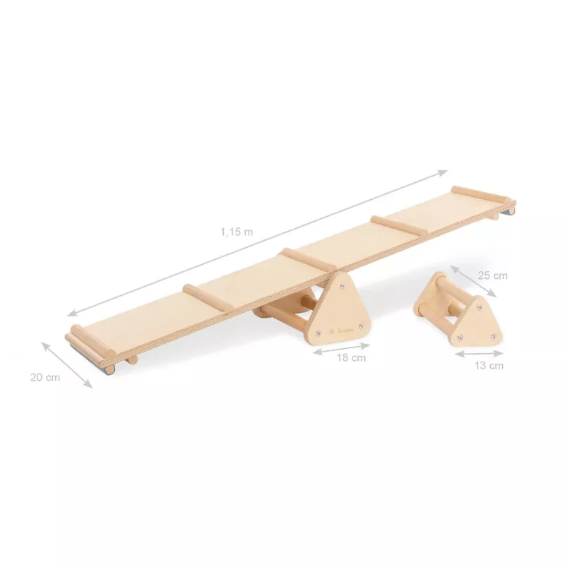 Holzleiter, Kletterleiter, Rampenkonstruktion, Holzspielzeug, Kinderleiter