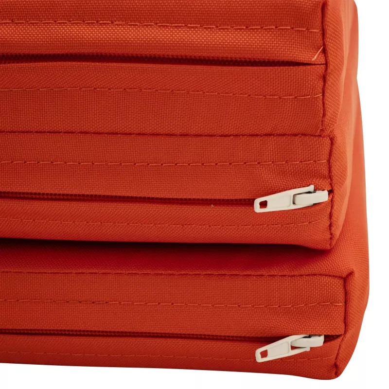 Rucksack, Reißverschlüsse, Orange, Stoff, Taschen