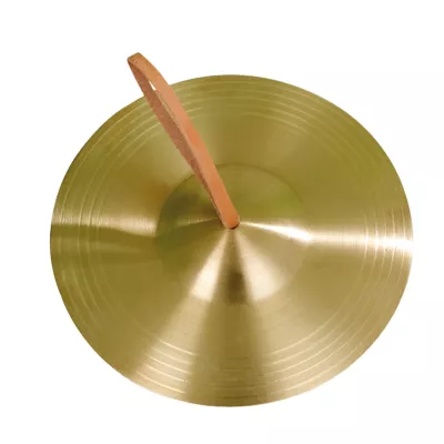 Brass-Cata cymbal, Cymbal mit Mallets, Messing-Finish, Schlagzeugzubehör, Runder Messing-Scheibe