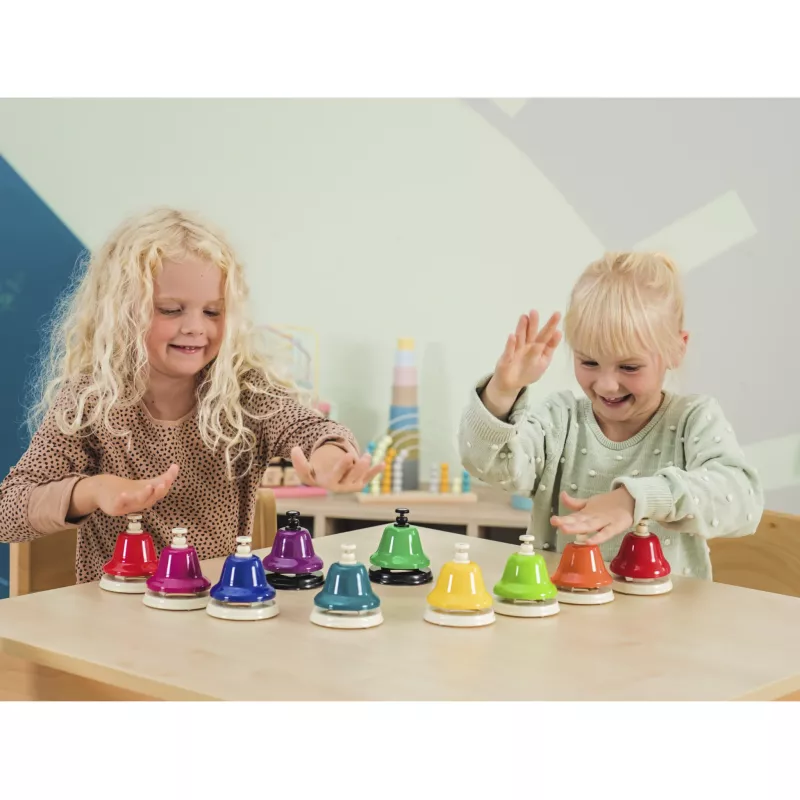 Hände spielen, Sortieren, Bunte Glöckchen, Kinderpiel, Gruppenspiel
