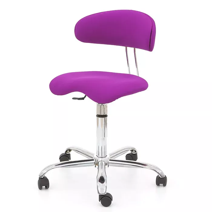 stuhl, bürostuhl, rollhocker, purple, samtbezug