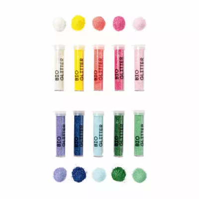 Glitter, Glitter-Pulver, Nagellack-Set, Bio-Glitter, Farbschimmer