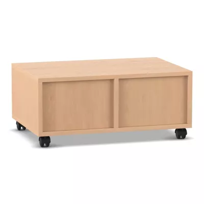 Birke, Holz, Schrank mit Rollen, Schubladenloser Kasten, Wohnzimmer