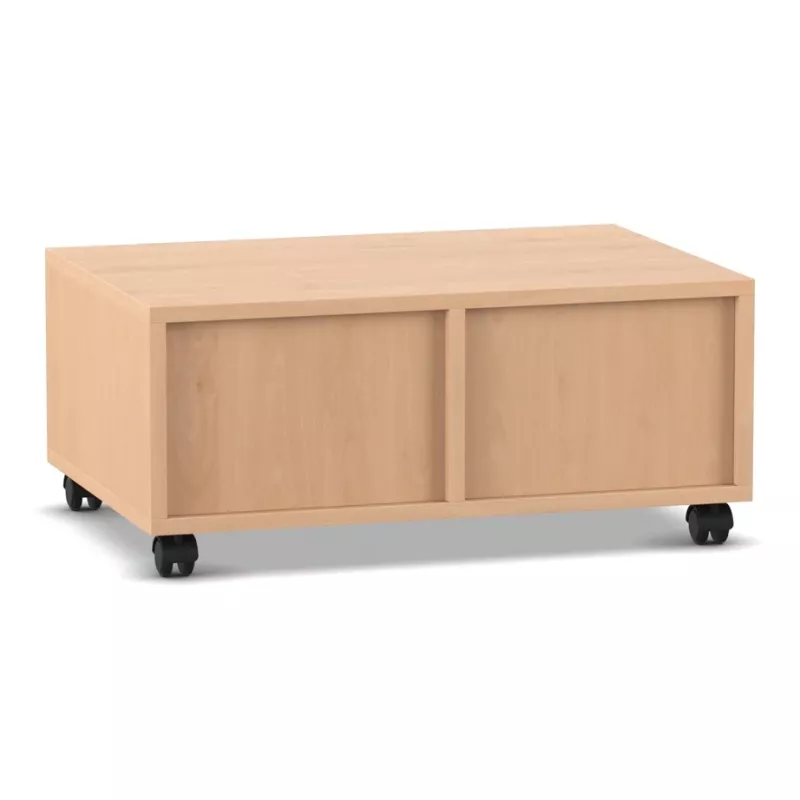 Birke, Holz, Schrank mit Rollen, Schubladenloser Kasten, Wohnzimmer