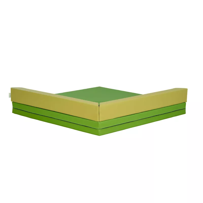 Schaumstoffmatte, Kindermatte, Puzzlematte, grün, zweilagig